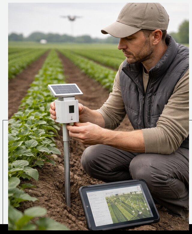 IoT мониторинг сельскохозяйственных полей и контроля в Ивантеевке