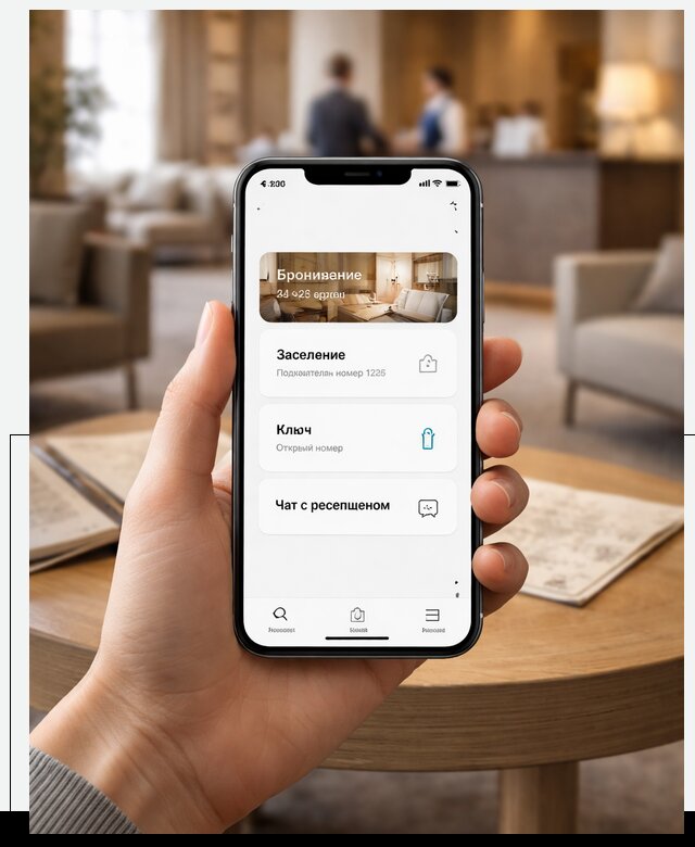 Мобильное приложение для гостей отеля в Ивантеевке, управление сервисом